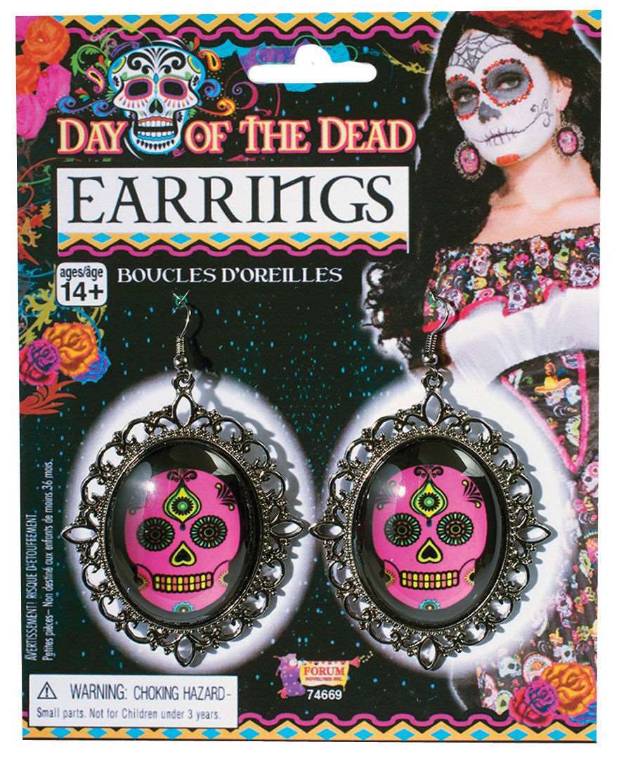 Day Of The Dead Skull Earrings