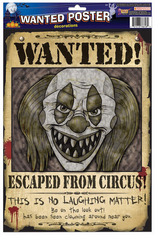 Wanted Poster - Clown