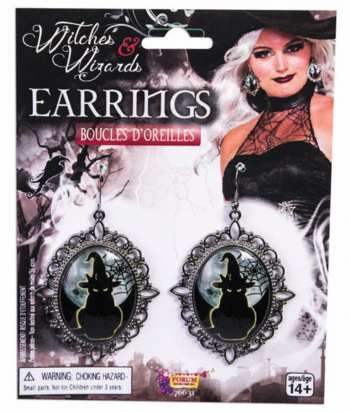 Witche & Wizard Cameo Earrings