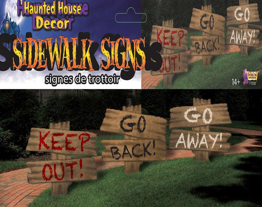 Haunted House Sidewalk Sign Set