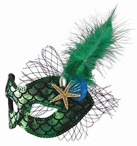 Mermaid Half Mask - Green