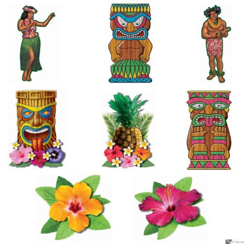 Luau Cutout Set – 8Pcs