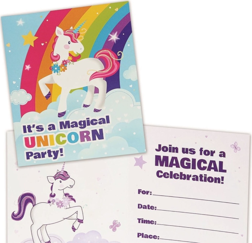 Fairytale Unicorn Invitations