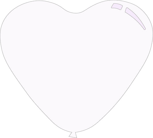 B. 11" Heart Shaped Latex Balloons - Decomex