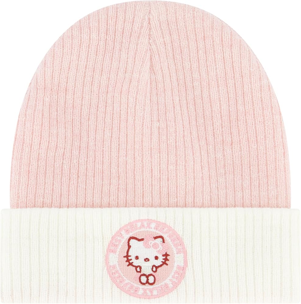 White And Pink Hello Kitty Beanie - Hello Kitty