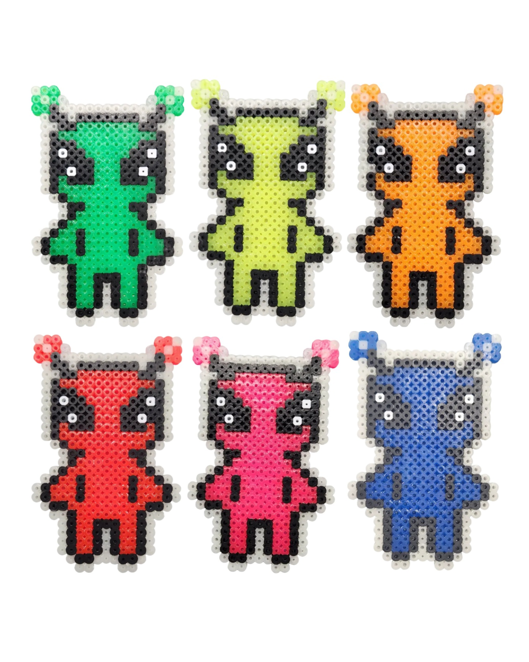 Pixel Art - Neon Alien Set-1