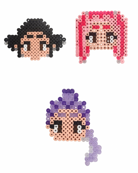Pixel Art - K Pop Demon Hunters Heads Set-1