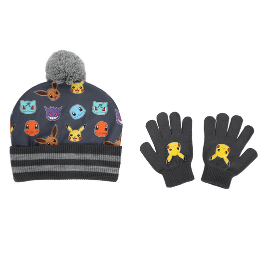 Pokemon Characters Tuque And Gloves - Pokemon