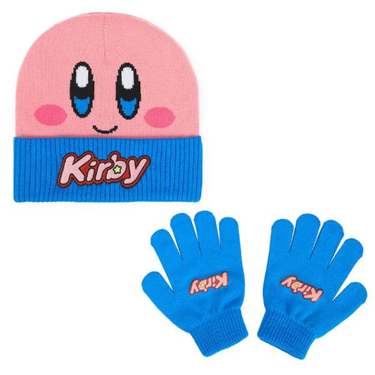 Kirby Tuque And Gloves Blue And Pink - Kirby
