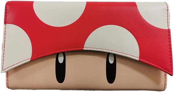 Large Mushroom Wallet - Super Mario