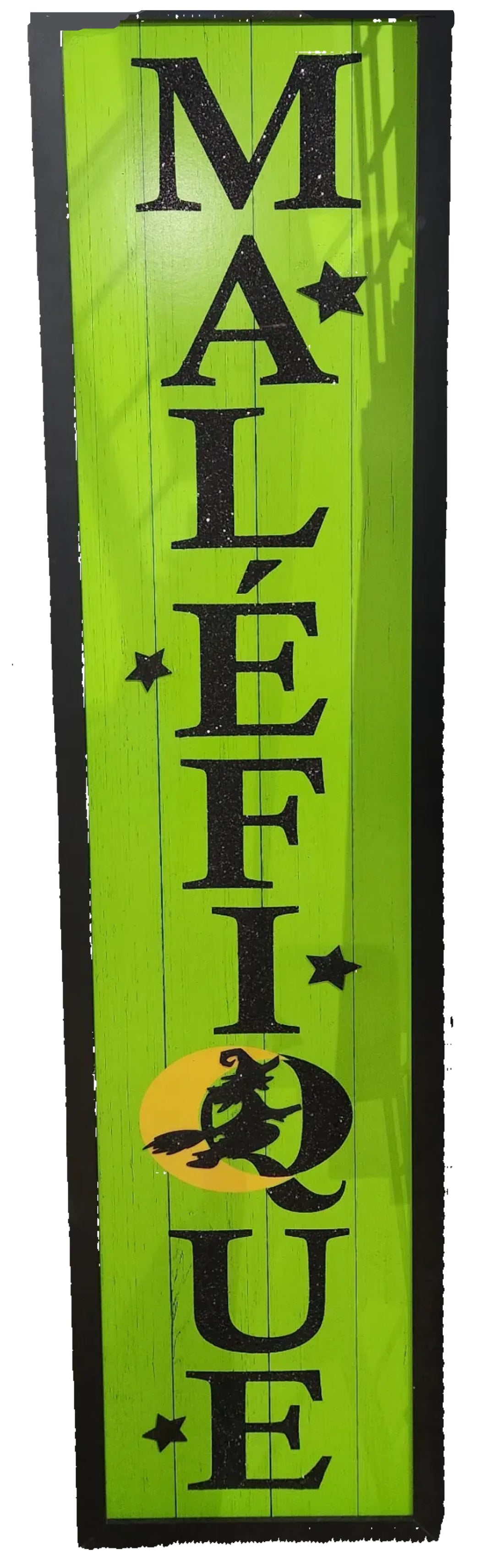 "Maléfique" Halloween Green Sign