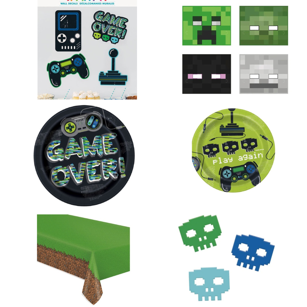 Lot 1 de fête de jeu Minecraft
