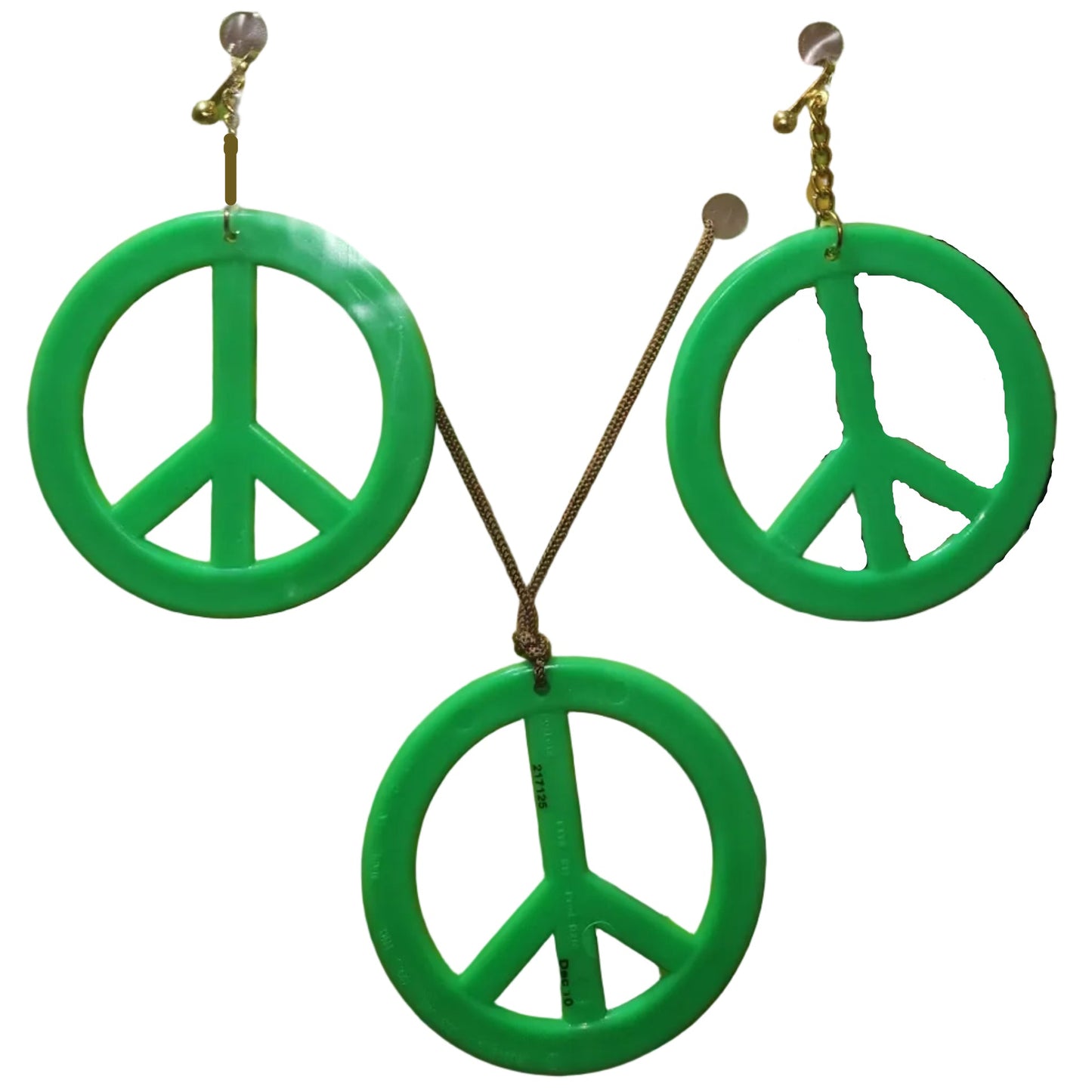 Peace Pendant & Earrings - Feeling Groovy