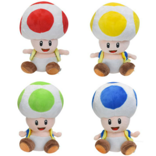 Quatuor de Toad Peluche - Super Mario Bros