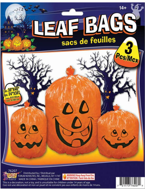 Leaf Bags – Pumpkin 3 Pcs