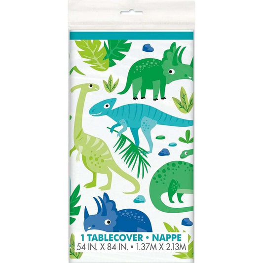 Blue And Green Dinausaur Tablecover