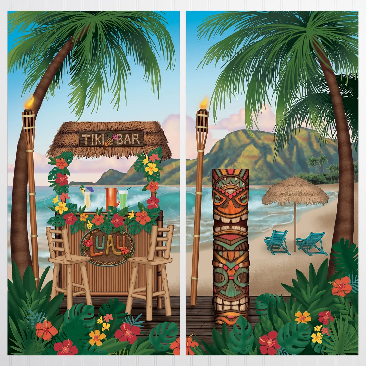 Vintage Tiki - 2 Pieces Plastic Poster