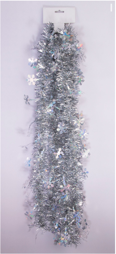 Winter Tinsel Garland-9'