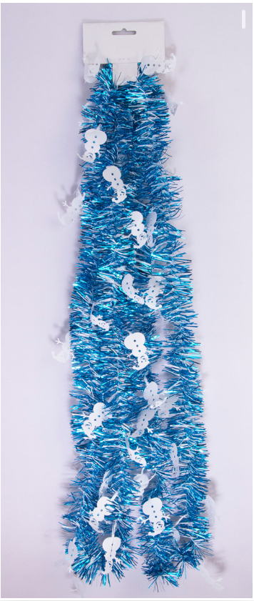 Winter Tinsel Garland-9'