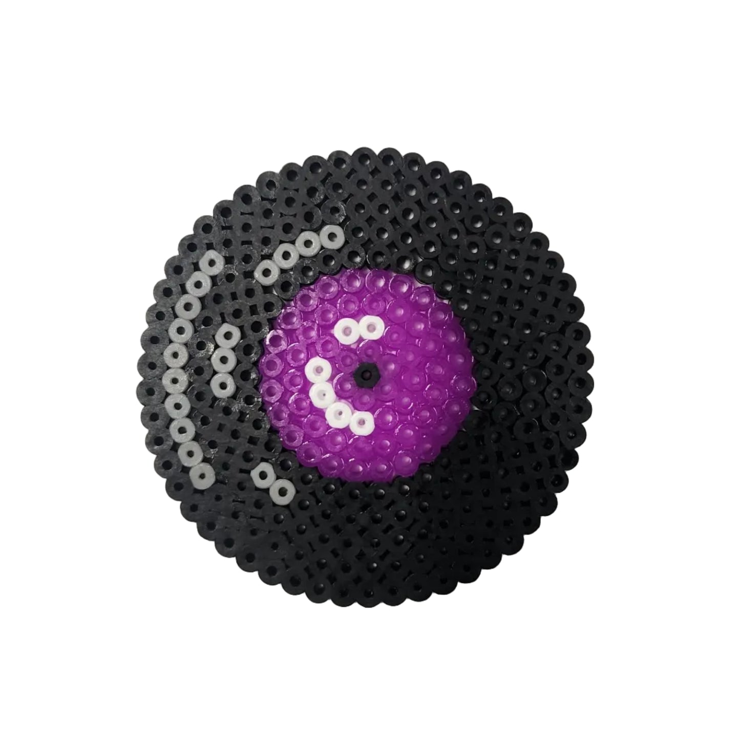 Vinyl Disc Grey Reflections Pixel Art