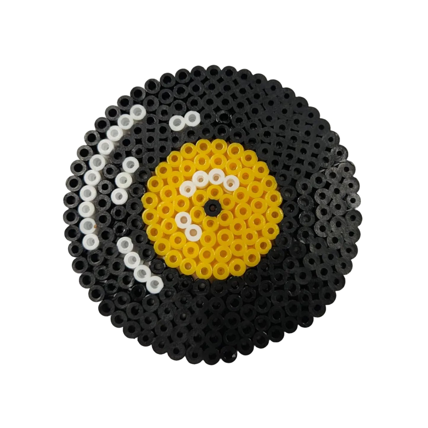 Vinyl Disc White Reflections Pixel Art