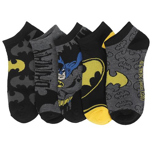 Batman Logo Mix and Match Ankle Socks (5 Pairs) - Batman