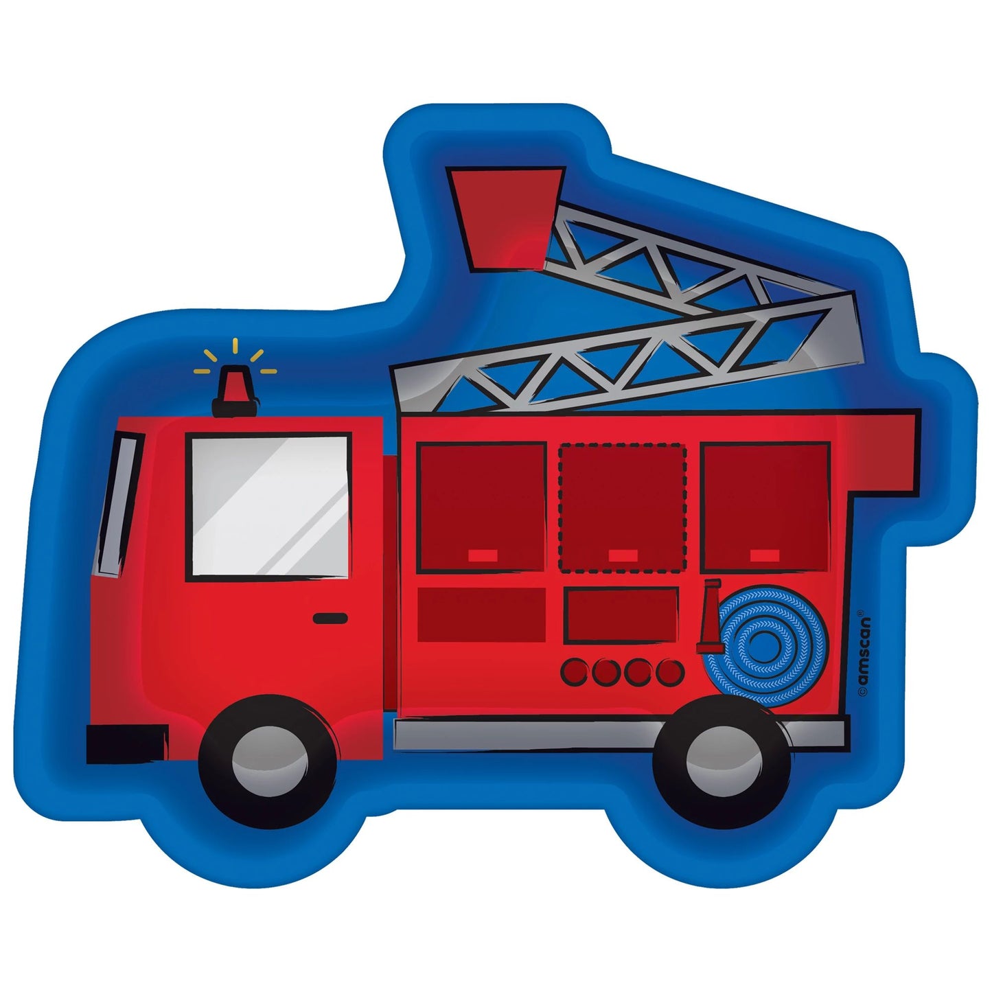 Fire Truck Shaped Plates - Desert Plates