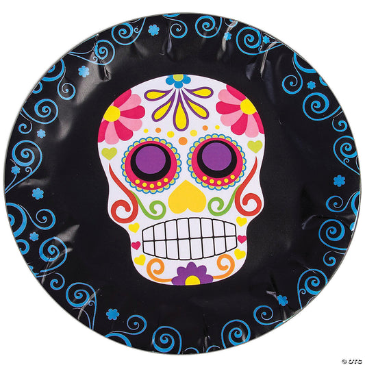 Day of the Dead - 9" Plate - 8 Pc - Round