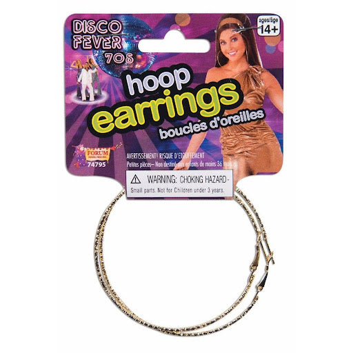 Disco Hoop Earring - Gold